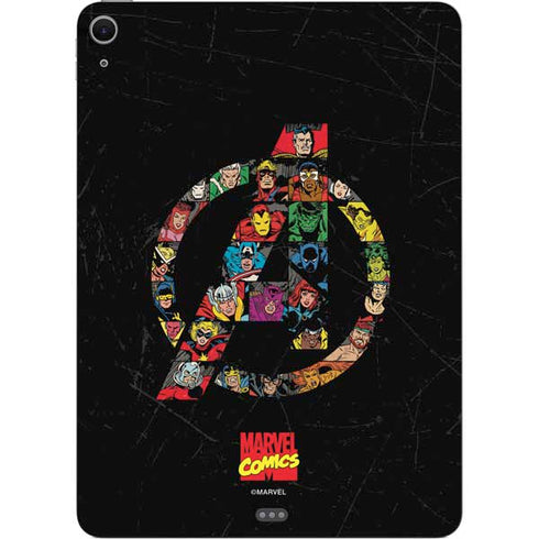 Marvel Classic Comics Avengers Logo Apple iPad Air Skin