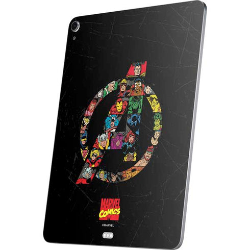 Marvel Classic Comics Avengers Logo Apple iPad Air Skin