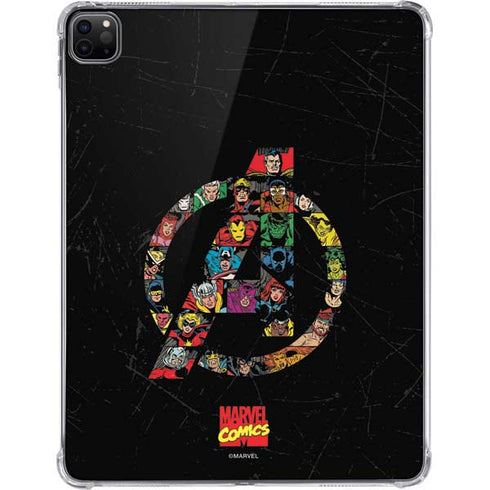 Marvel Classic Comics Avengers Logo iPad Pro 11in (2024) Clear Case