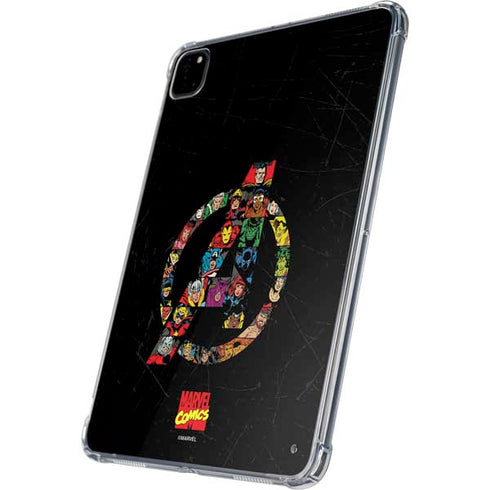 Marvel Classic Comics Avengers Logo iPad Pro 11in (2024) Clear Case