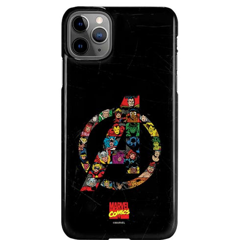 Marvel Classic Comics Avengers Logo iPhone Cases