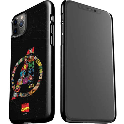 Marvel Classic Comics Avengers Logo iPhone 11 Pro Max Lite Case
