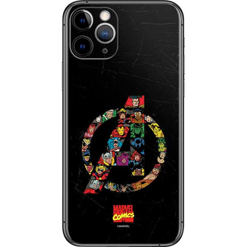Marvel Classic Comics Avengers Logo iPhone 11 Pro Skin