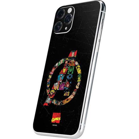 Marvel Classic Comics Avengers Logo iPhone 11 Pro Skin