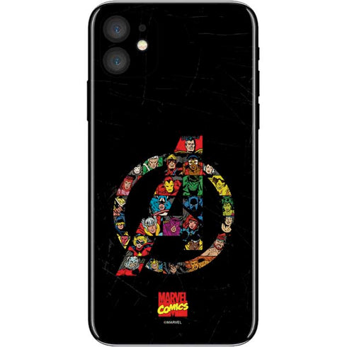 Marvel Classic Comics Avengers Logo iPhone 11 Skin