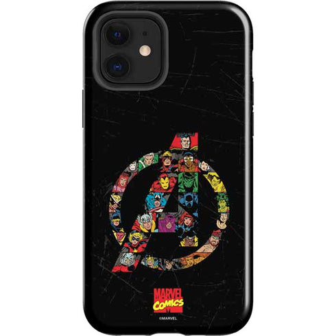 Marvel Classic Comics Avengers Logo iPhone 12 Impact Case