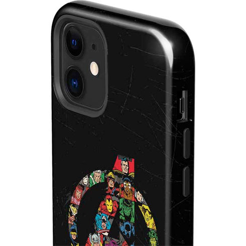 Marvel Classic Comics Avengers Logo iPhone 12 Mini Impact Case