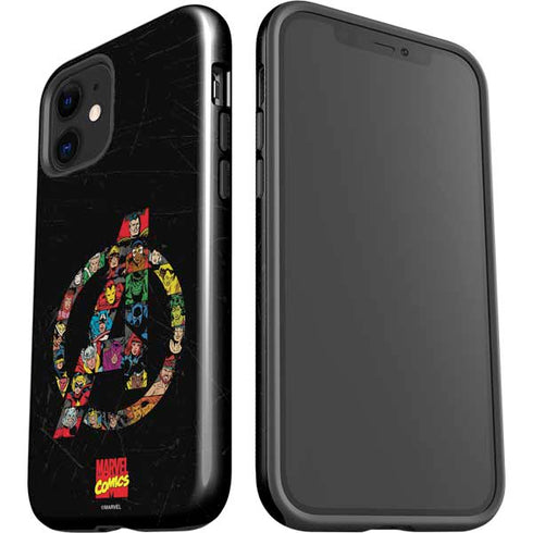 Marvel Classic Comics Avengers Logo iPhone 12 Mini Impact Case