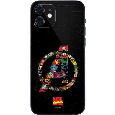 Marvel Classic Comics Avengers Logo iPhone 12 Mini Skin
