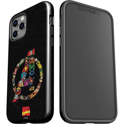 Marvel Classic Comics Avengers Logo iPhone 12 Pro Impact Case