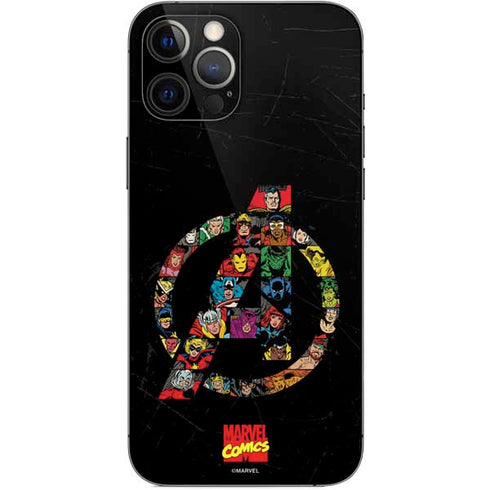 Marvel Classic Comics Avengers Logo iPhone 12 Pro Max Skin