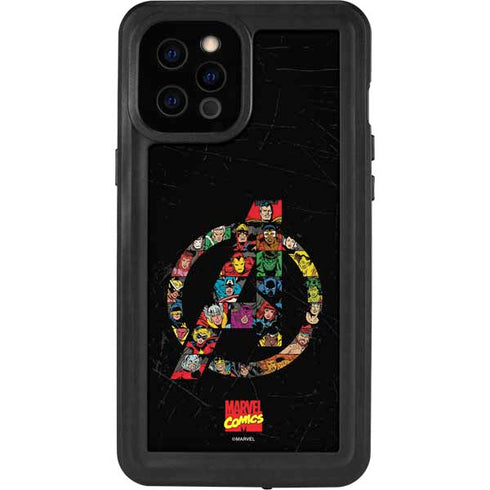Marvel Classic Comics Avengers Logo iPhone 12 Pro Max Waterproof Case
