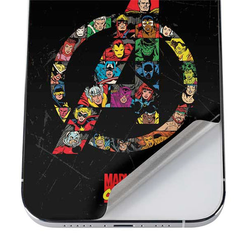 Marvel Classic Comics Avengers Logo iPhone 12 Pro Skin