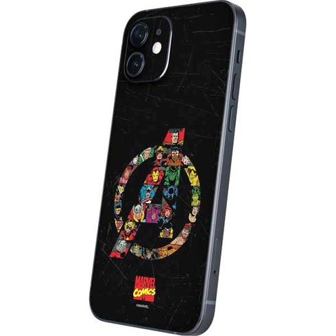 Marvel Classic Comics Avengers Logo iPhone 12 Skin