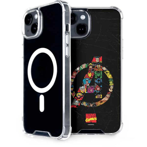 Marvel Classic Comics Avengers Logo iPhone 13 MagSafe Case