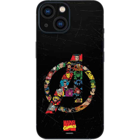 Marvel Classic Comics Avengers Logo iPhone 13 Mini Skin