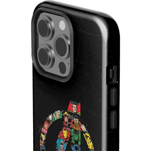 Marvel Classic Comics Avengers Logo iPhone 13 Pro Impact Case