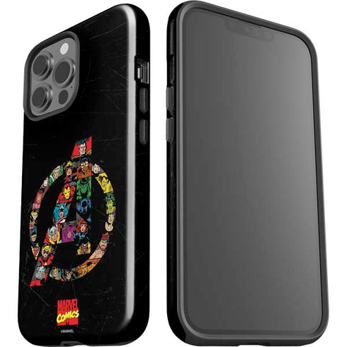 Marvel Classic Comics Avengers Logo iPhone 13 Pro Max Impact Case