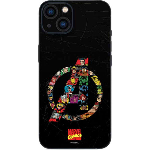 Marvel Classic Comics Avengers Logo iPhone 13 Skin