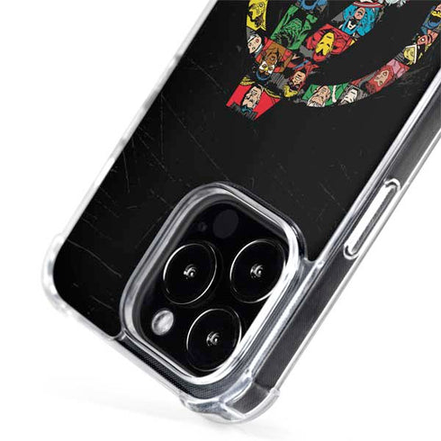 Marvel Classic Comics Avengers Logo iPhone 14 Pro MagSafe Case