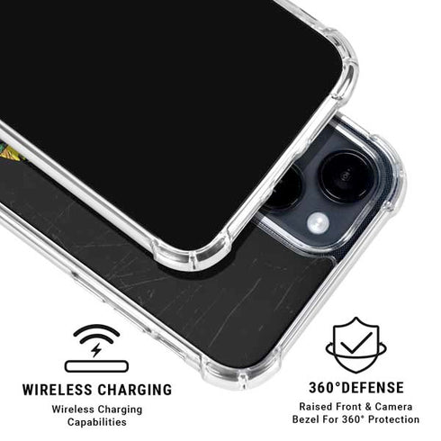 Marvel Classic Comics Avengers Logo iPhone 15 Clear Case