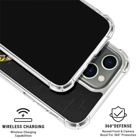 Marvel Classic Comics Avengers Logo iPhone 15 Pro Max Clear Case