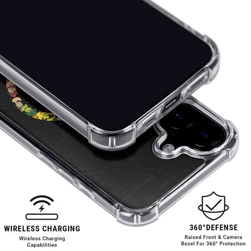 Marvel Classic Comics Avengers Logo iPhone 16 Clear Case