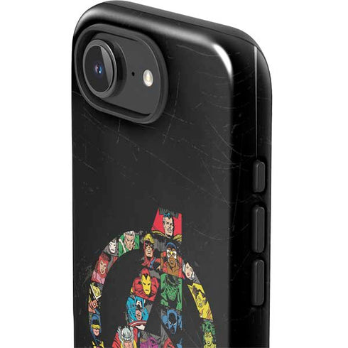 Marvel Classic Comics Avengers Logo iPhone 16e Impact Case