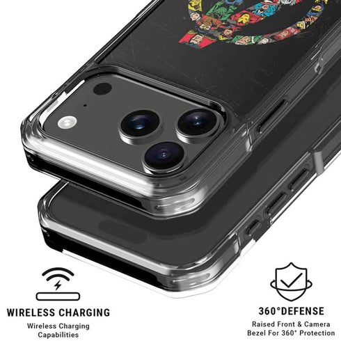 Marvel Classic Comics Avengers Logo iPhone 18 Pro Clear Case