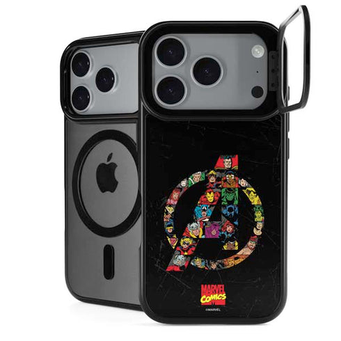 Marvel Classic Comics Avengers Logo iPhone 18 Pro Kickstand Case