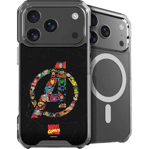 Marvel Classic Comics Avengers Logo iPhone 18 Pro Max MagSafe Case