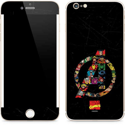 Marvel Classic Comics Avengers Logo iPhone 6/6s Plus Skin
