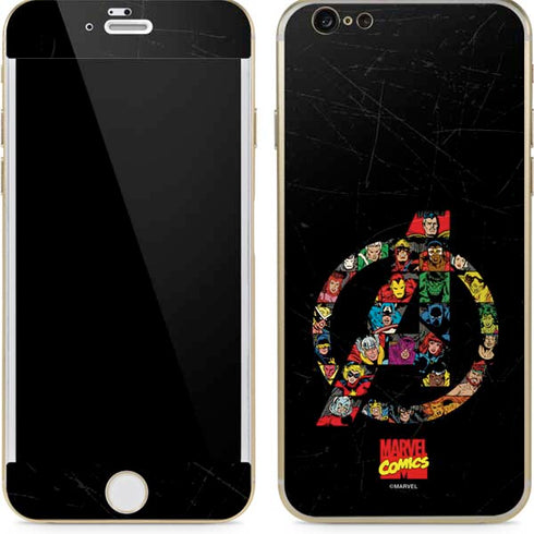 Marvel Classic Comics Avengers Logo iPhone 6/6s Skin