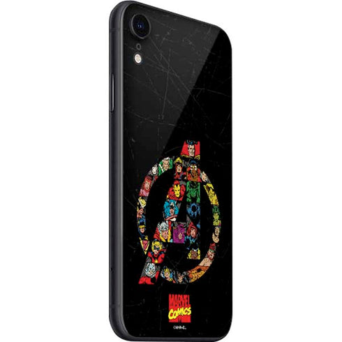 Marvel Classic Comics Avengers Logo iPhone SE (2nd & 3rd Gen) Skin