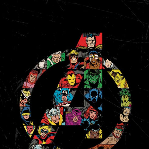 Marvel Classic Comics Avengers Logo iPhone X Skin