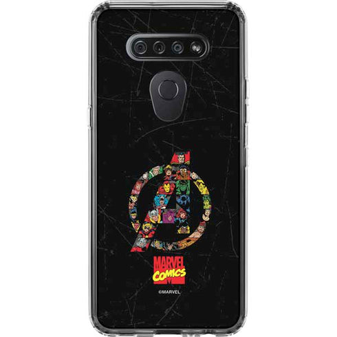 Marvel Classic Comics Avengers Logo LG K51/Q51 Clear Case