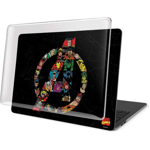 Marvel Classic Comics Avengers Logo MacBook Pro 13in (2020) Case plus Skin