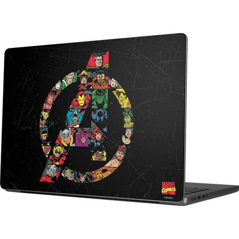 Marvel Classic Comics Avengers Logo MacBook Pro 14in (2021-24) Skin