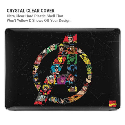 Marvel Classic Comics Avengers Logo MacBook Pro 15in (2016-19) Case plus Skin