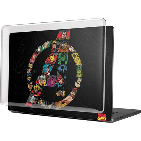 Marvel Classic Comics Avengers Logo MacBook Pro 16in (2021-25) Case plus Skin