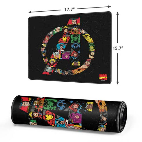 Marvel Classic Comics Avengers Logo Gaming Mouse Pad