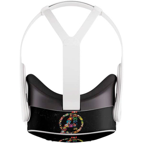 Marvel Classic Comics Avengers Logo Meta Quest 3S Skin