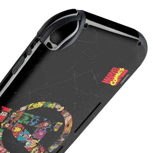 Marvel Classic Comics Avengers Logo Nintendo Switch Lite Skin