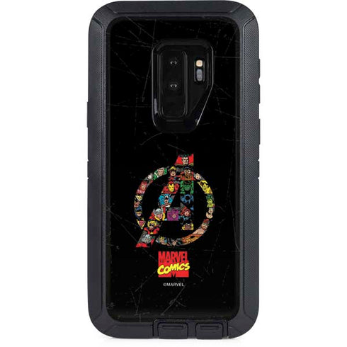 Marvel Classic Comics Avengers Logo Otterbox Defender Galaxy Skin
