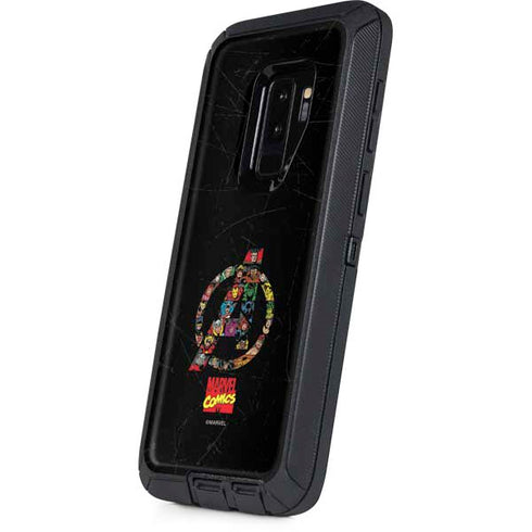 Marvel Classic Comics Avengers Logo Otterbox Defender Galaxy Skin