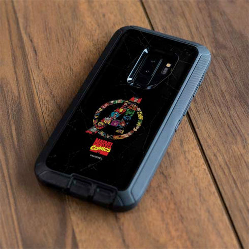 Marvel Classic Comics Avengers Logo Otterbox Defender Galaxy Skin