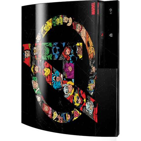 Marvel Classic Comics Avengers Logo Playstation 3 & PS3 Skin