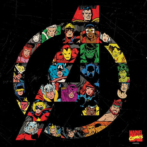 Marvel Classic Comics Avengers Logo PS4 Console Skin