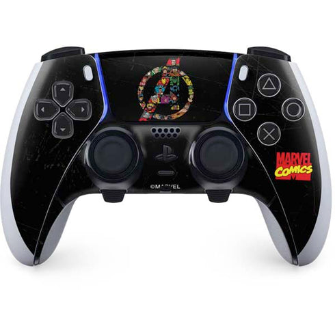 Marvel Classic Comics Avengers Logo PlayStation PS5 Skins