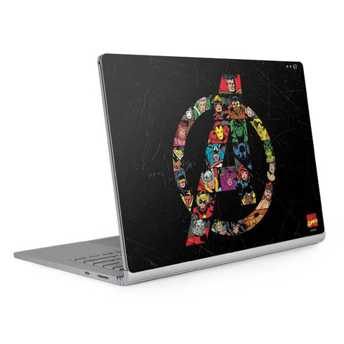Marvel Classic Comics Avengers Logo Surface Book 2 13.5in Skin